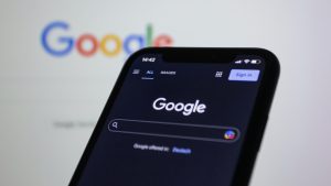 Google Mobile black screen