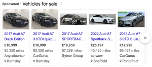 Google Vehicle Ads